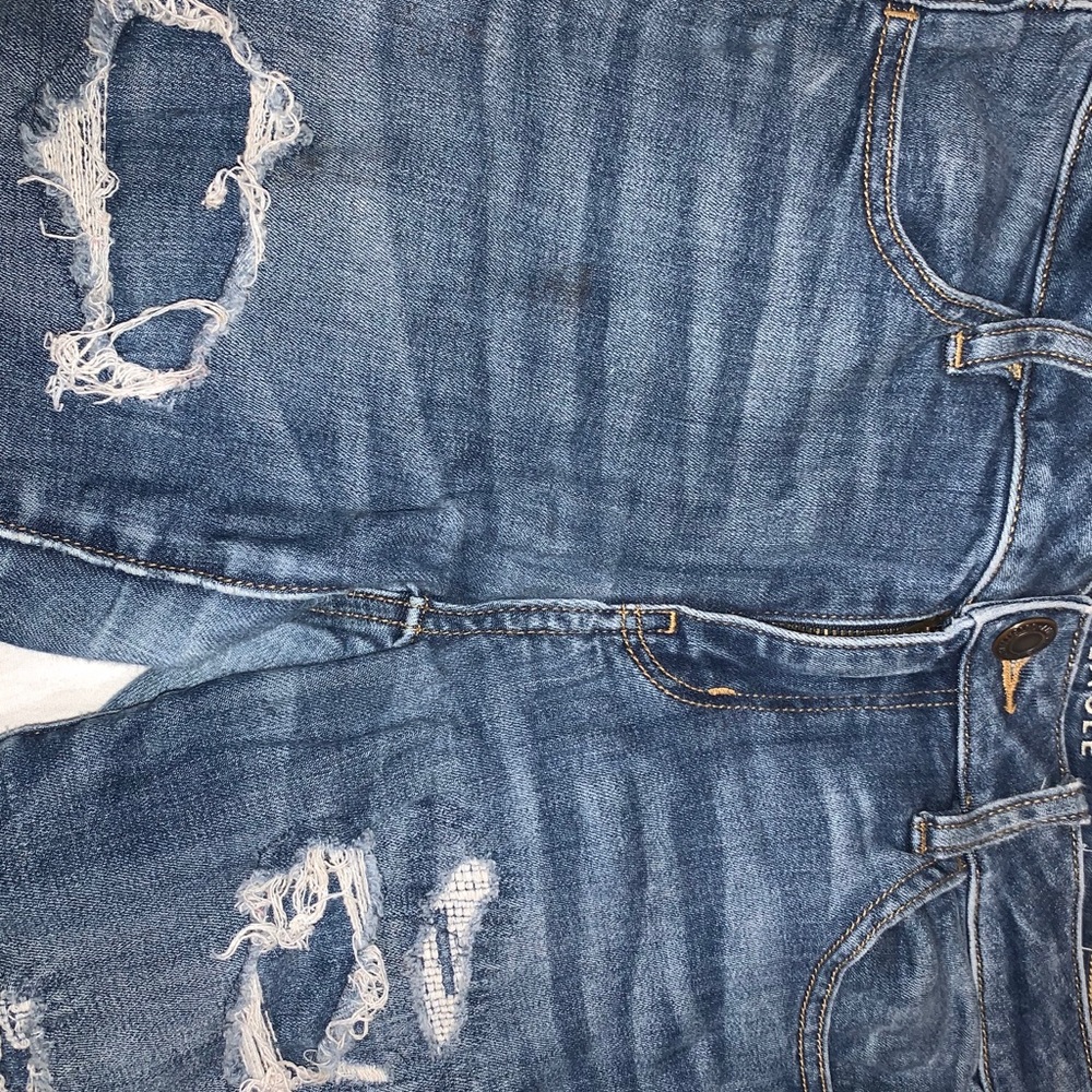 Distressed jeans